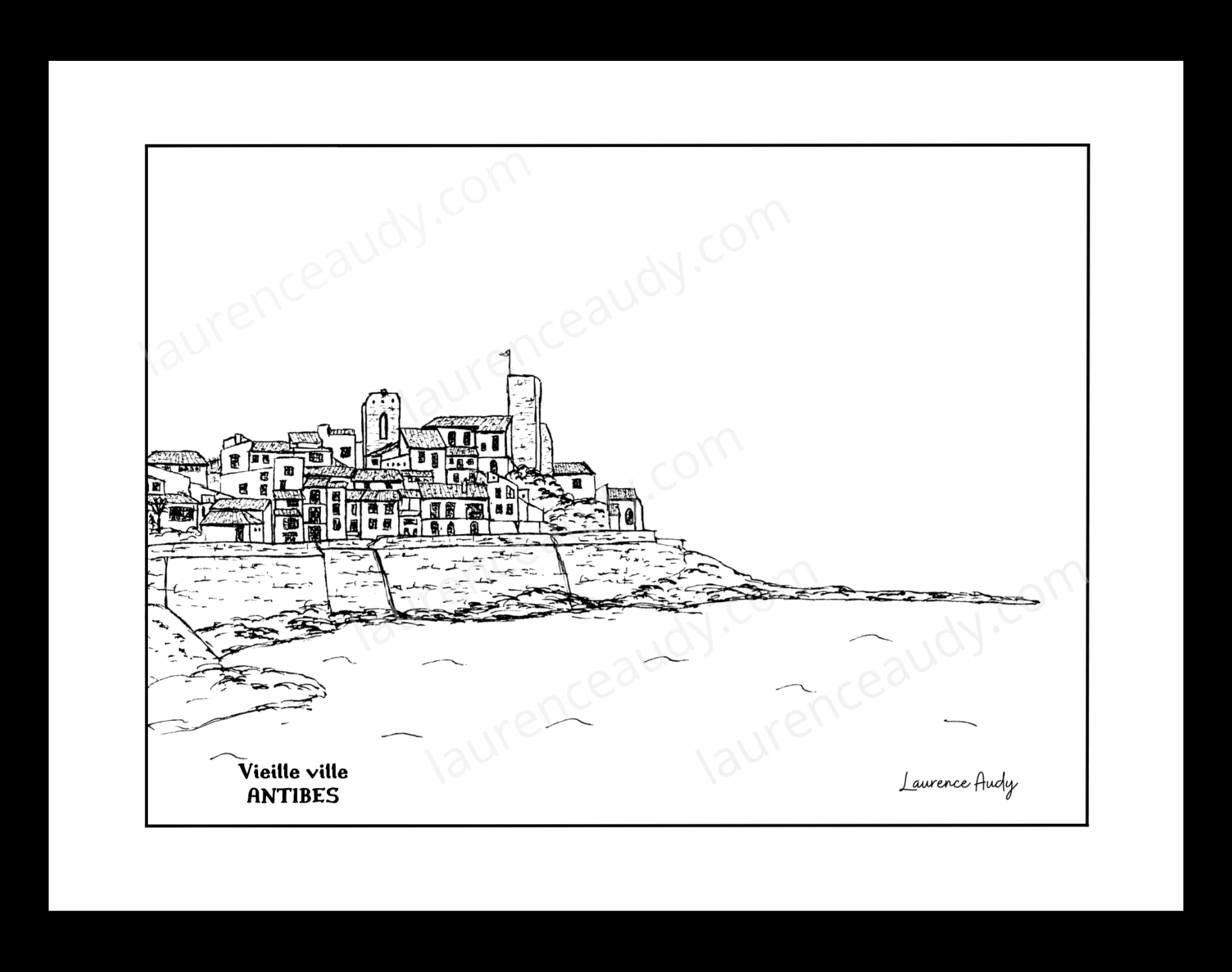 Affiche vieille ville Antibes – Image 2