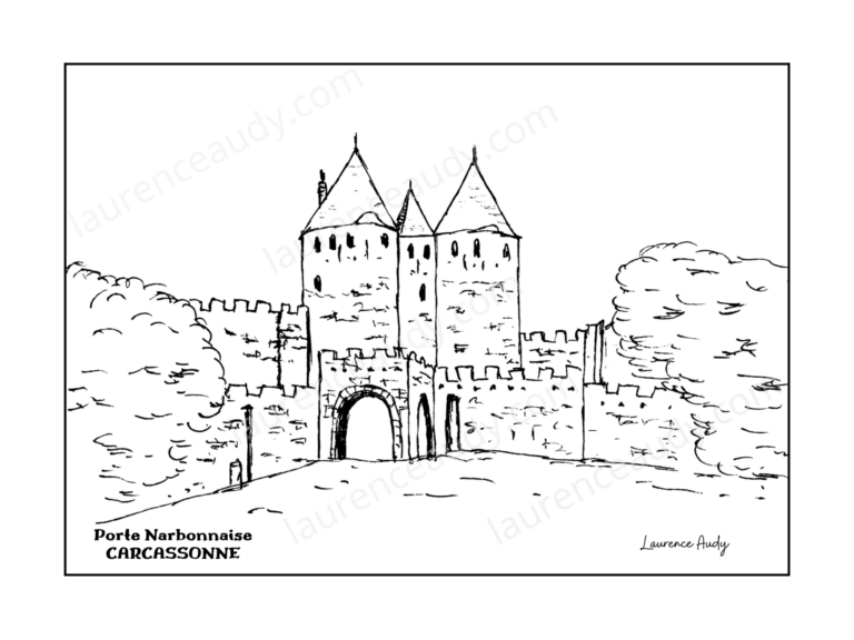 Carcassonne Porte Narbonnaise Aude Laurence Audy