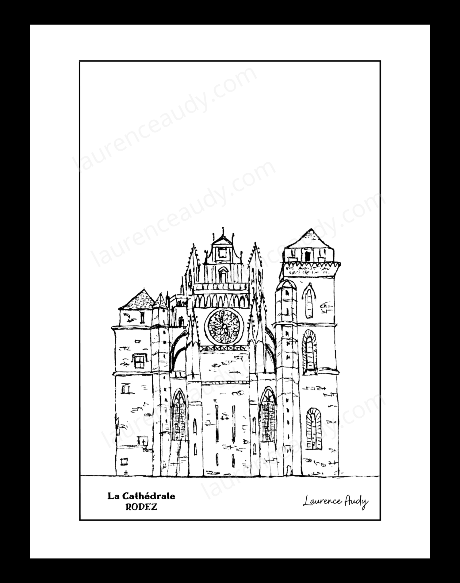 Affiche cathédrale à Rodez – Image 2