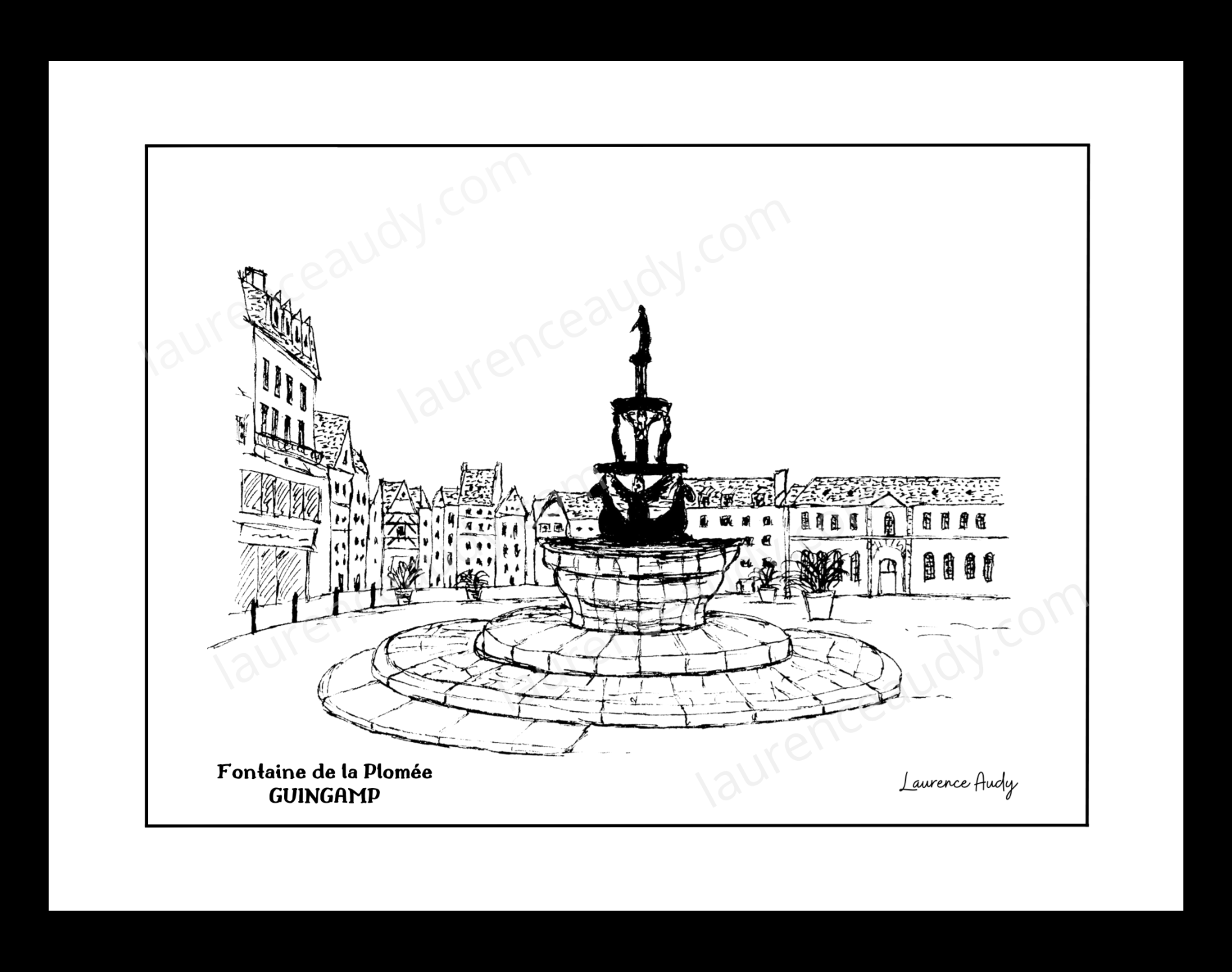 Affiche Fontaine de la Plomée Guingamp – Image 2
