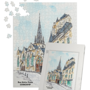 22-GUINGAMP-RUE-NOTRE-DAME-PUZZLE-500-PIECES-BOITE|||