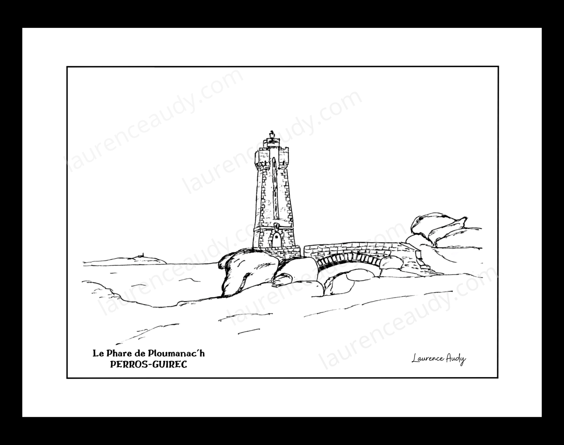 Affiche Phare Ploumanac’h Perros Guirec – Image 2