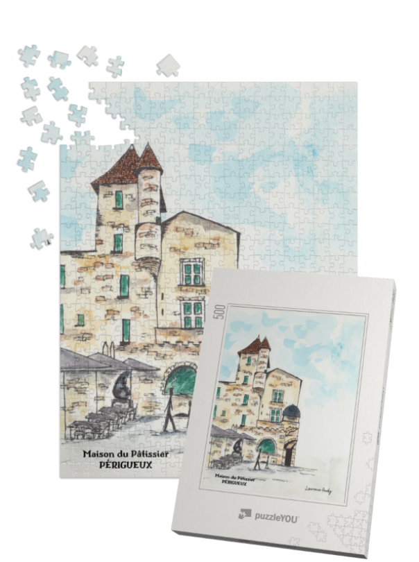 24-PERIGUEUX-MAISON-PATISSIER-PUZZLE-500-PIECES-BOITE|||29-PLOUGONVELIN-POINTE-ST-MATHIEU-PUZZLE-500-PIECES-BOITE|