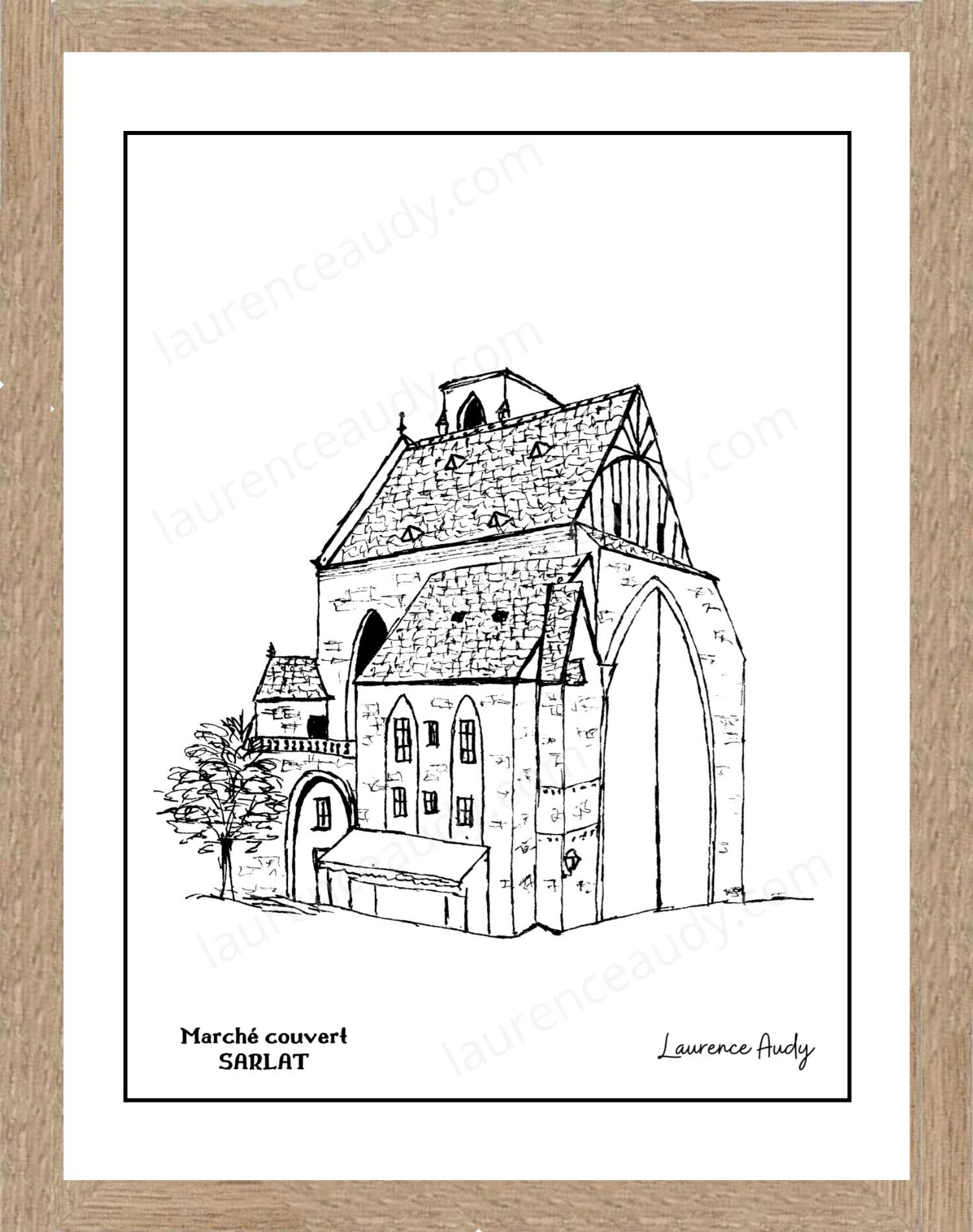 Affiche marché couvert Sarlat – Image 2