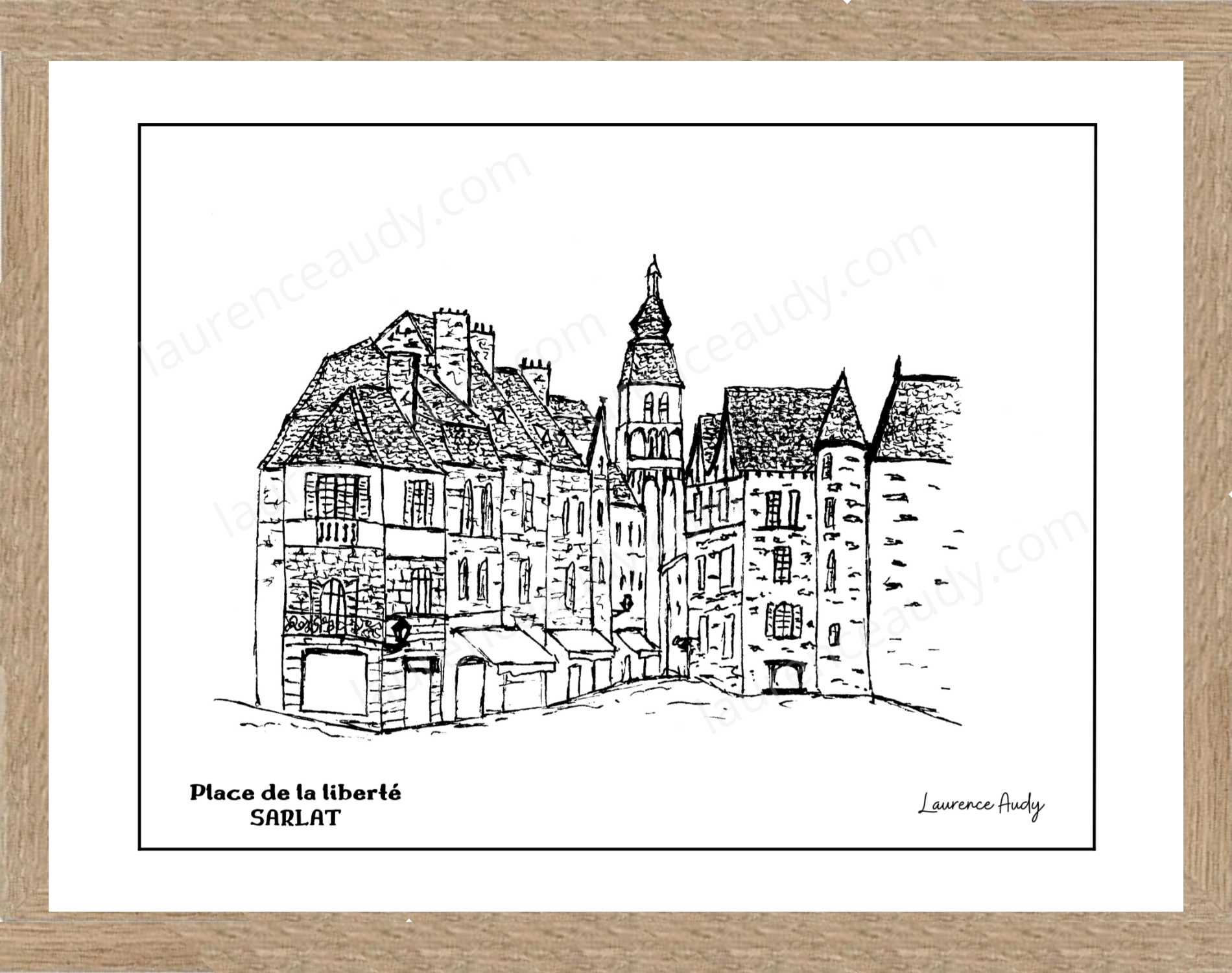 Affiche place de la liberté Sarlat – Image 2