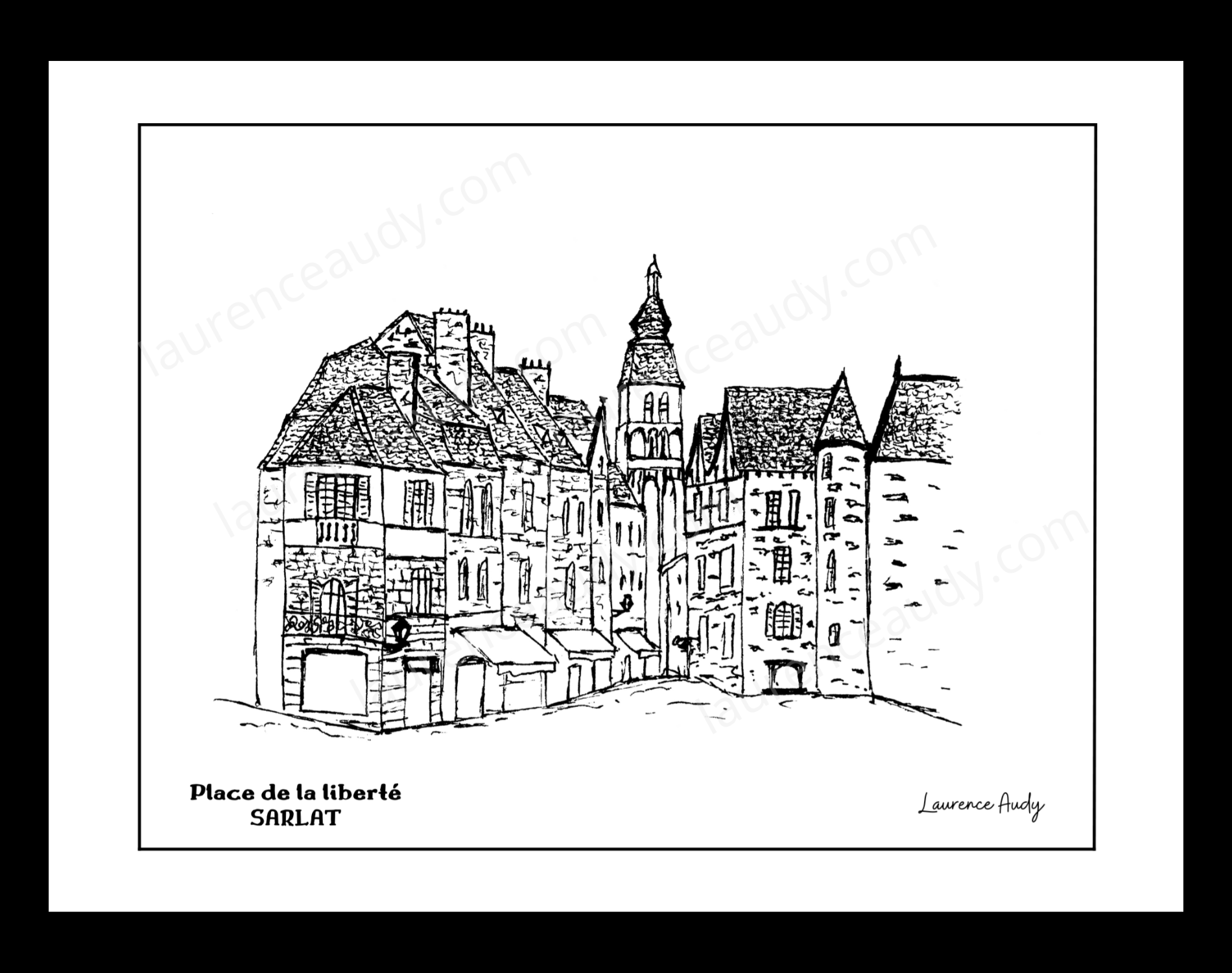 Affiche place de la liberté Sarlat – Image 3