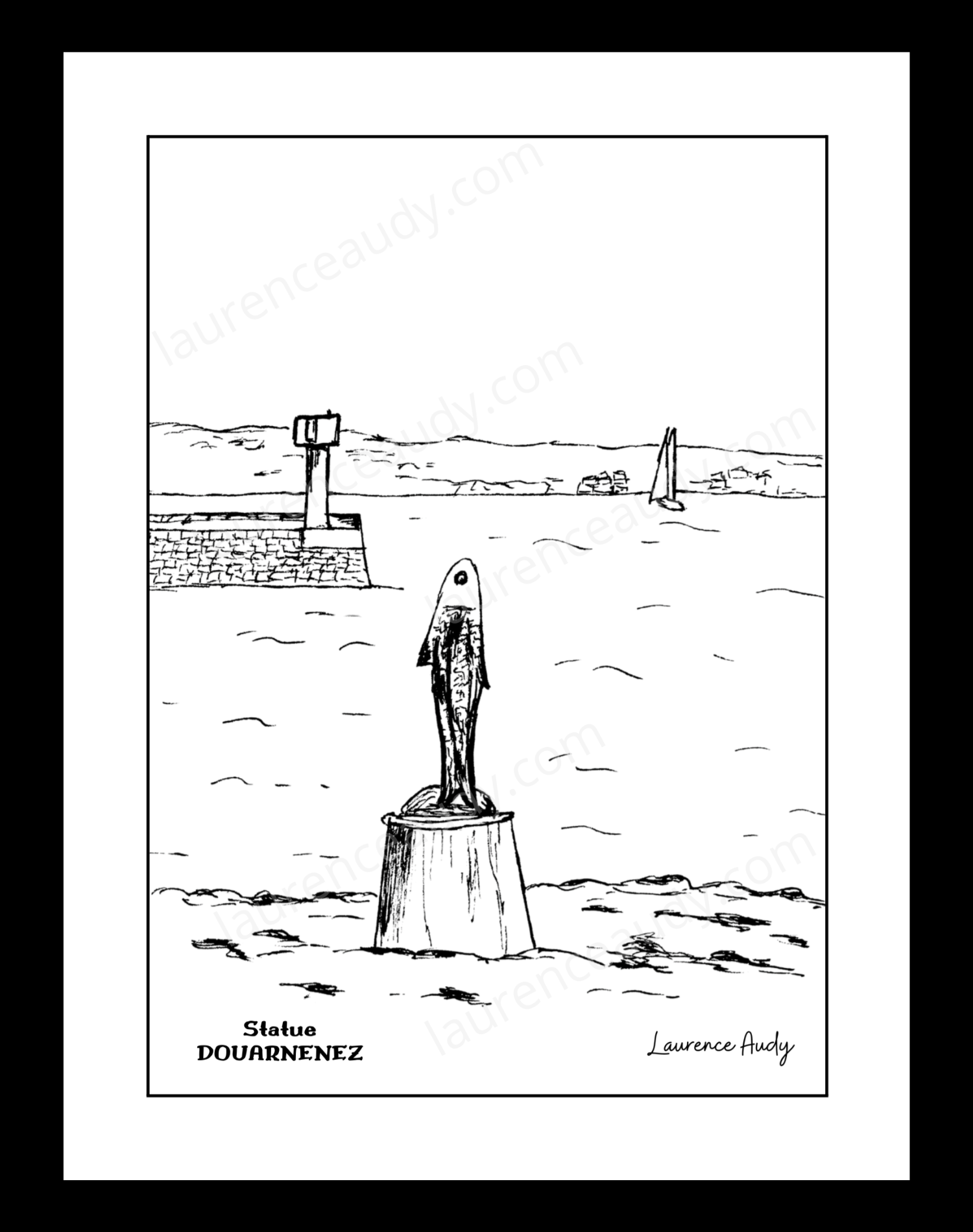 Affiche Statue Douarnenez – Image 2
