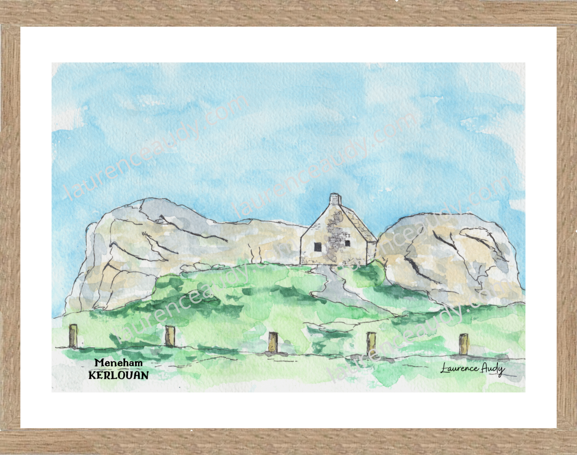 Affiche Meneham Kerlouan — aquarelle – Image 3