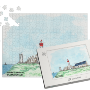 29-PLOUGONVELIN-POINTE-ST-MATHIEU-PUZZLE-500-PIECES-BOITE|||