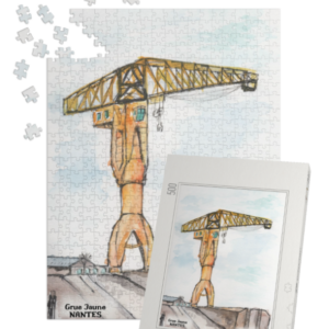 44-NANTES-GRUE-JAUNE-PUZZLE-500-PIECES-BOITE|||