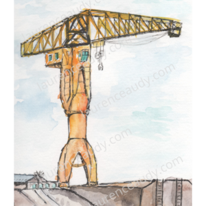 44-NANTES-GRUE TITAN-FILIGRANE AFFICHE