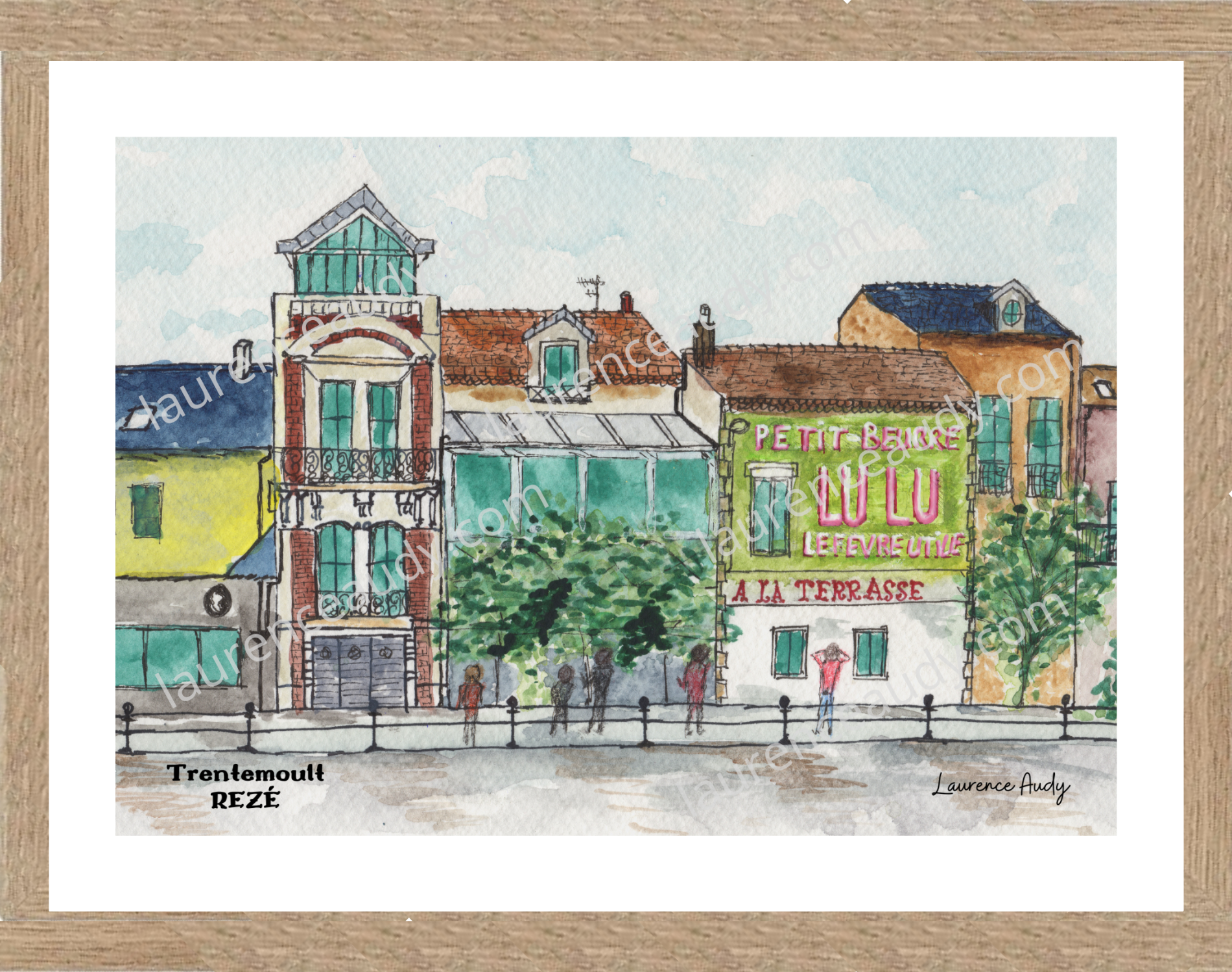 Affiche Trentemoult à Rezé — aquarelle – Image 2