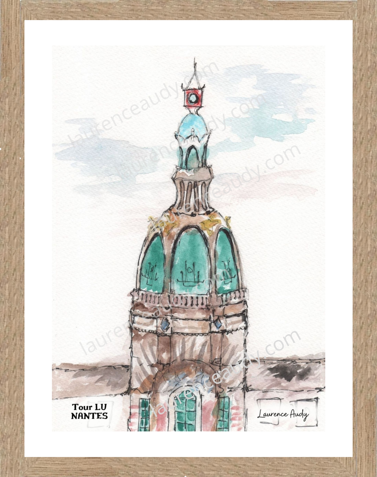 Affiche Tour LU à Nantes — aquarelle – Image 5