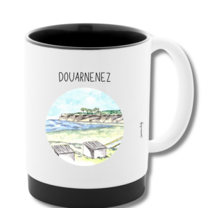 29-DOUARNENEZ-PLAGE-DU-RIS-AQUARELLE-MUG