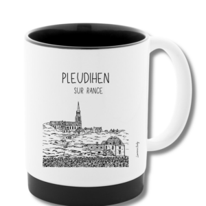 22-PLEUDIHEN-SUR-RANCE-EGLISE-N&B-MUG-CERAMIQUE