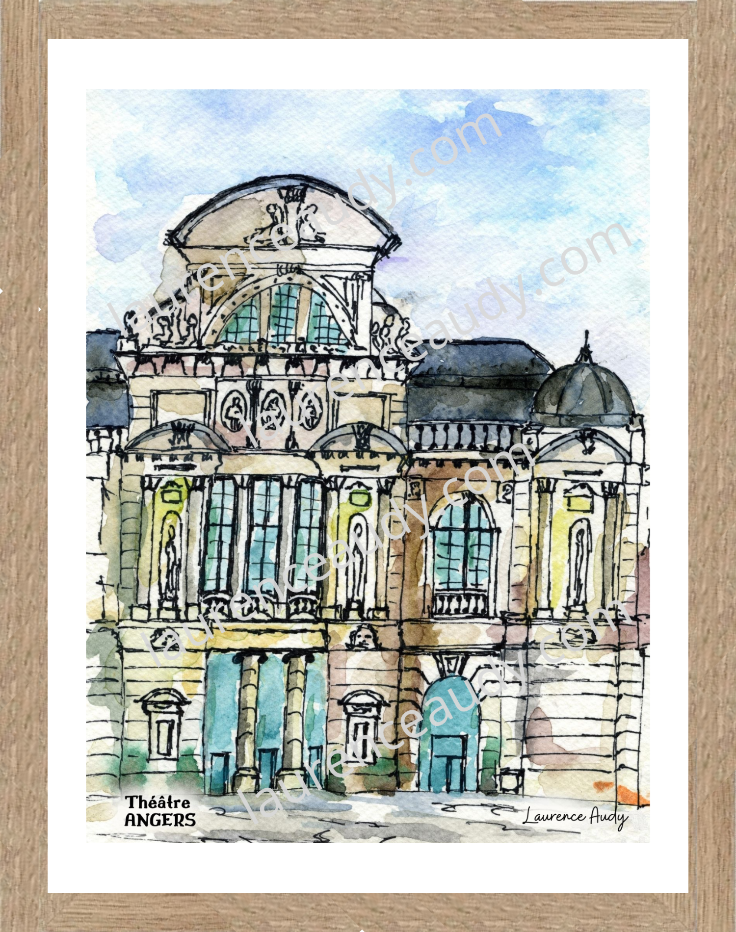 Affiche Théâtre à Angers — aquarelle – Image 2