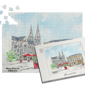 49-CHOLET-PLACE-TRAVOT-PUZZLE-500-PIECES-BOITE|||