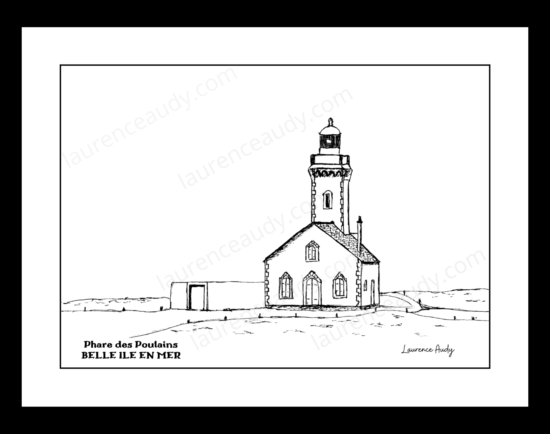 Affiche Phare des Poulains Belle ile en mer – Image 2
