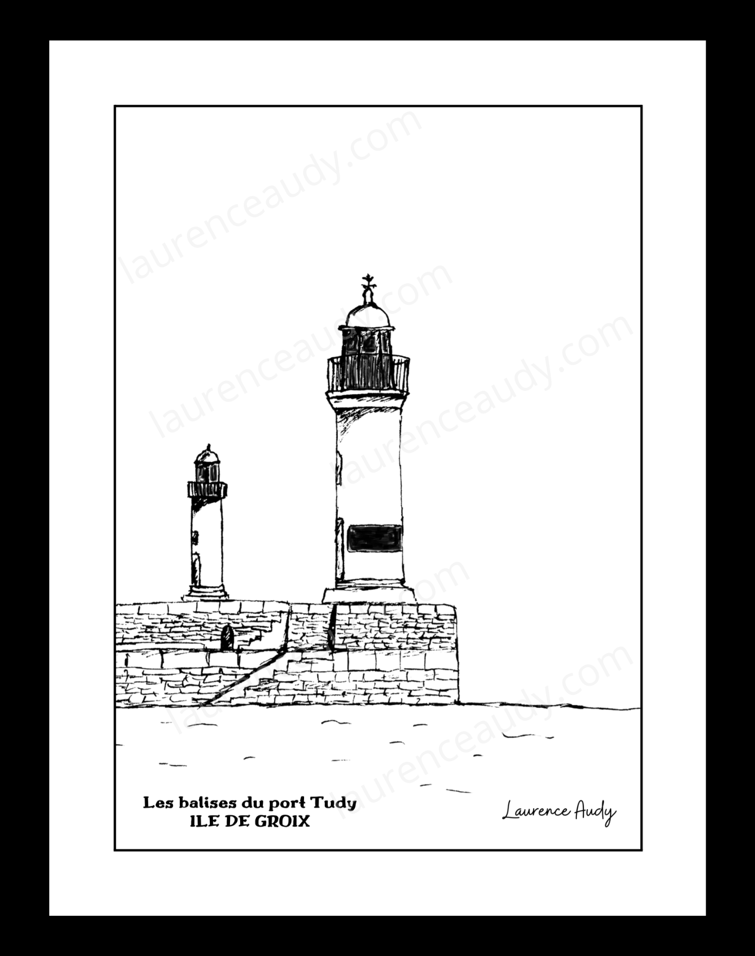 Affiche Port Tudy Ile de Groix – Image 2