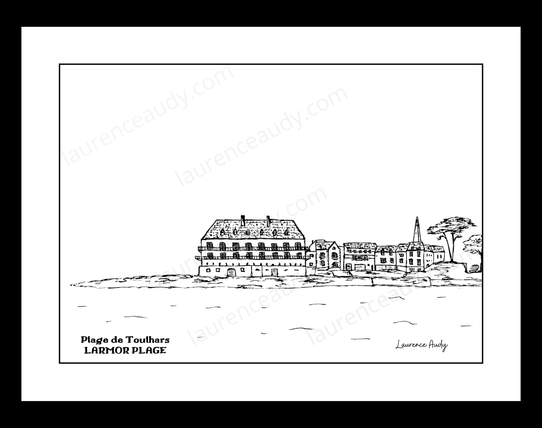 Affiche Plage Toulhars Larmor plage – Image 2
