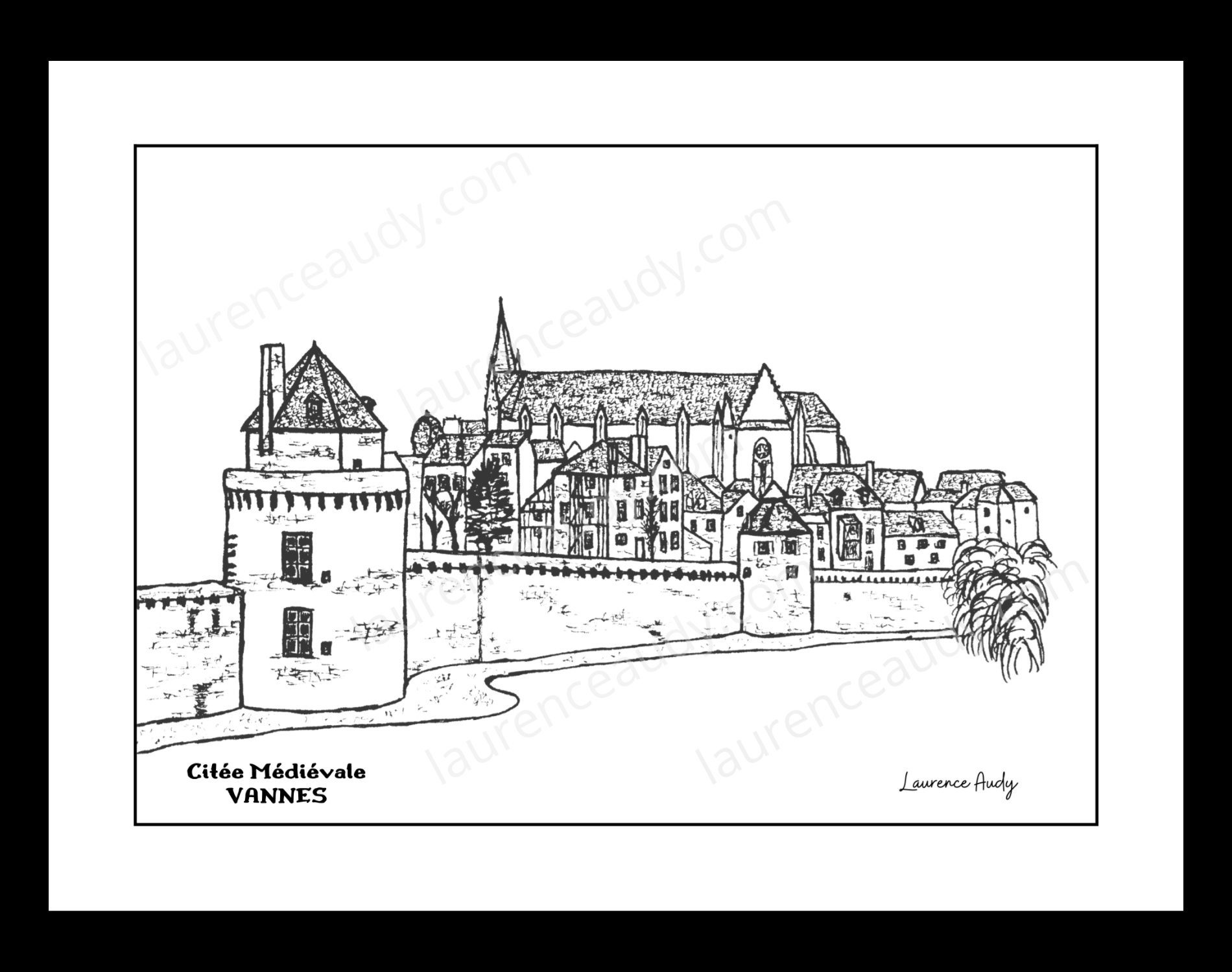 Affiche Citée médiévale Vannes – Image 2