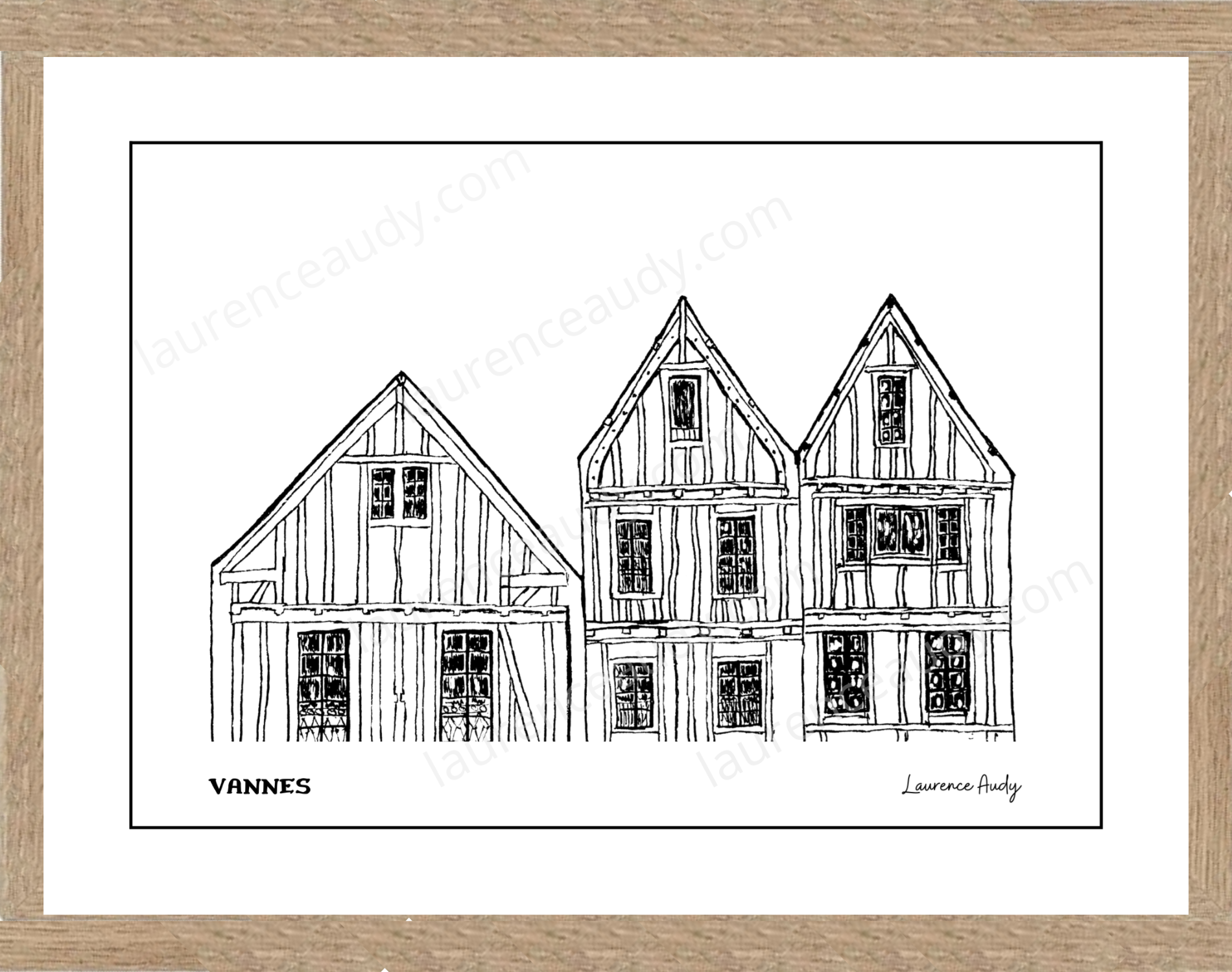Affiche Maison colombage Vannes – Image 3