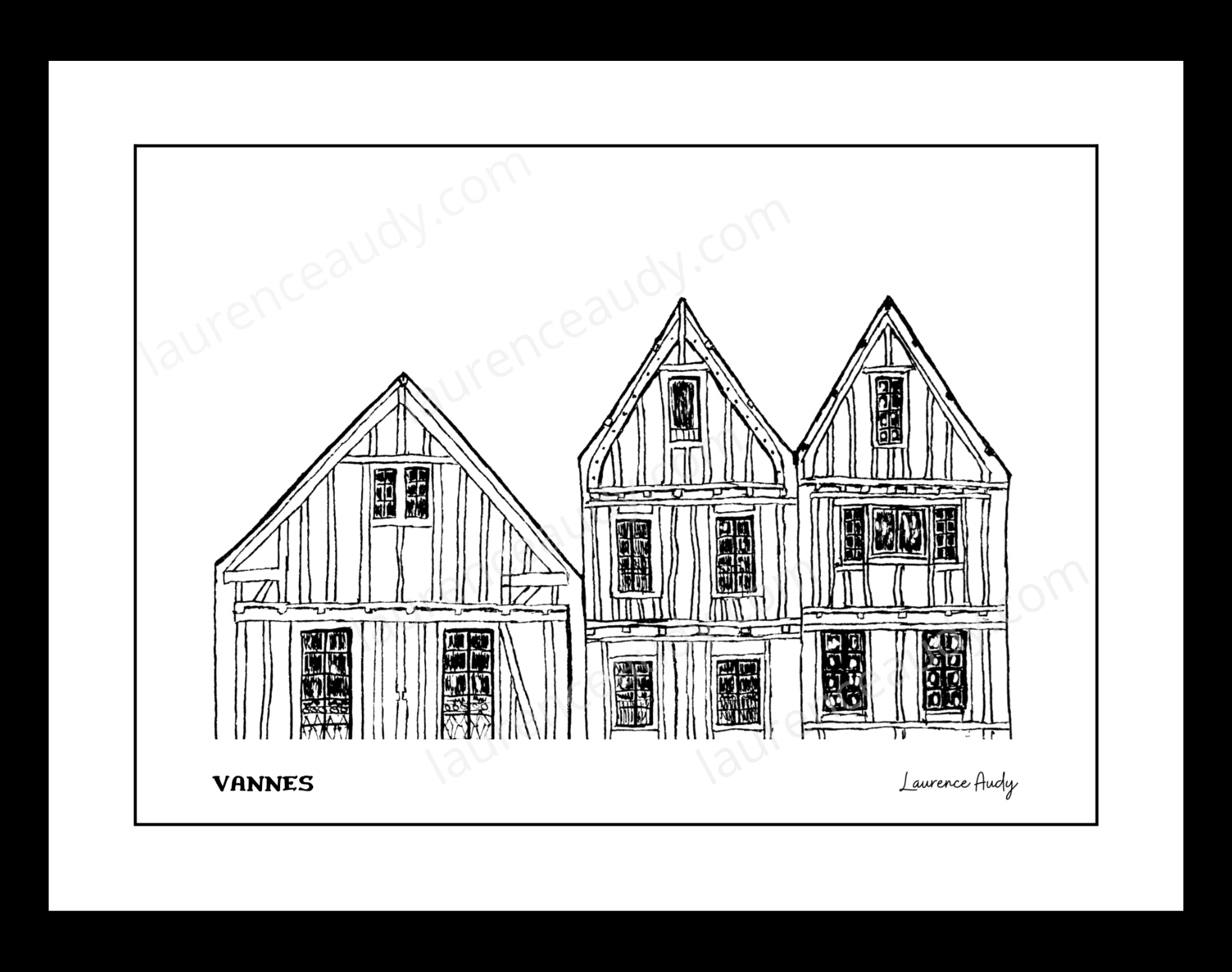 Affiche Maison colombage Vannes – Image 2