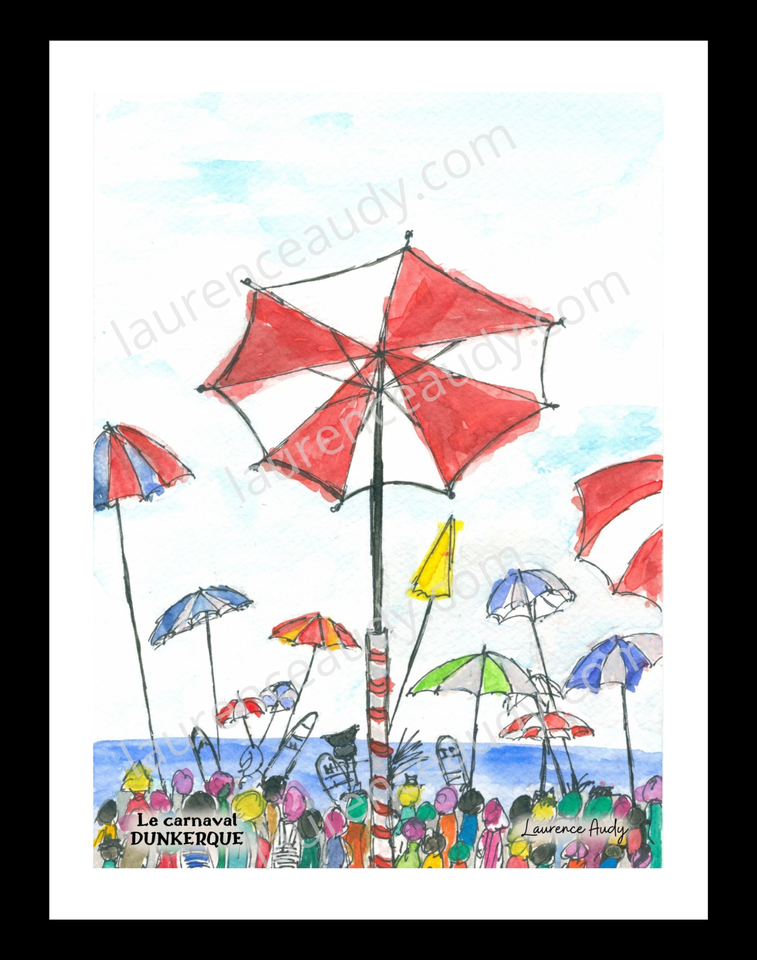 Affiche carnaval de Dunkerque — aquarelle – Image 3