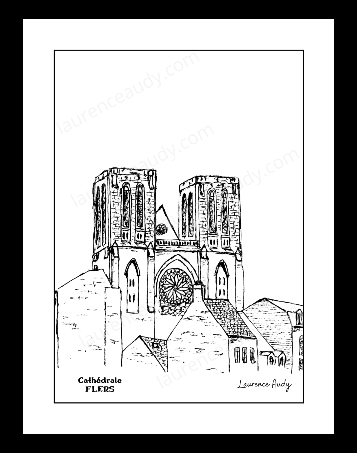 Affiche cathédrale Flers – Image 2