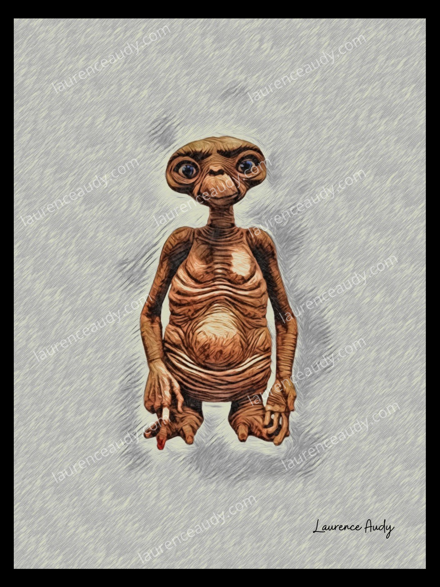 E.T FILIGRANE CADRE NOIR