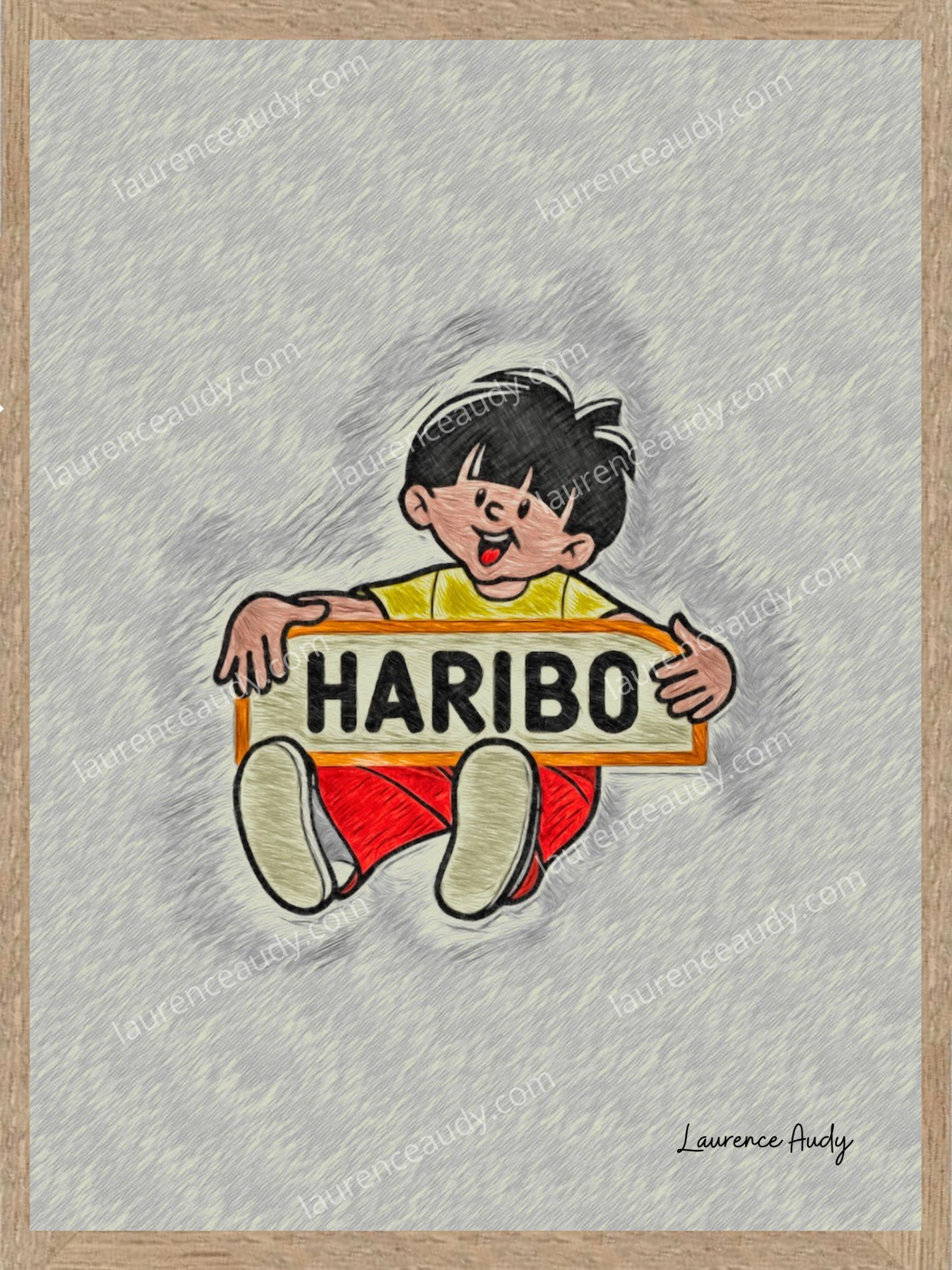 HARIBO FILIGRANE CADRE CHENE
