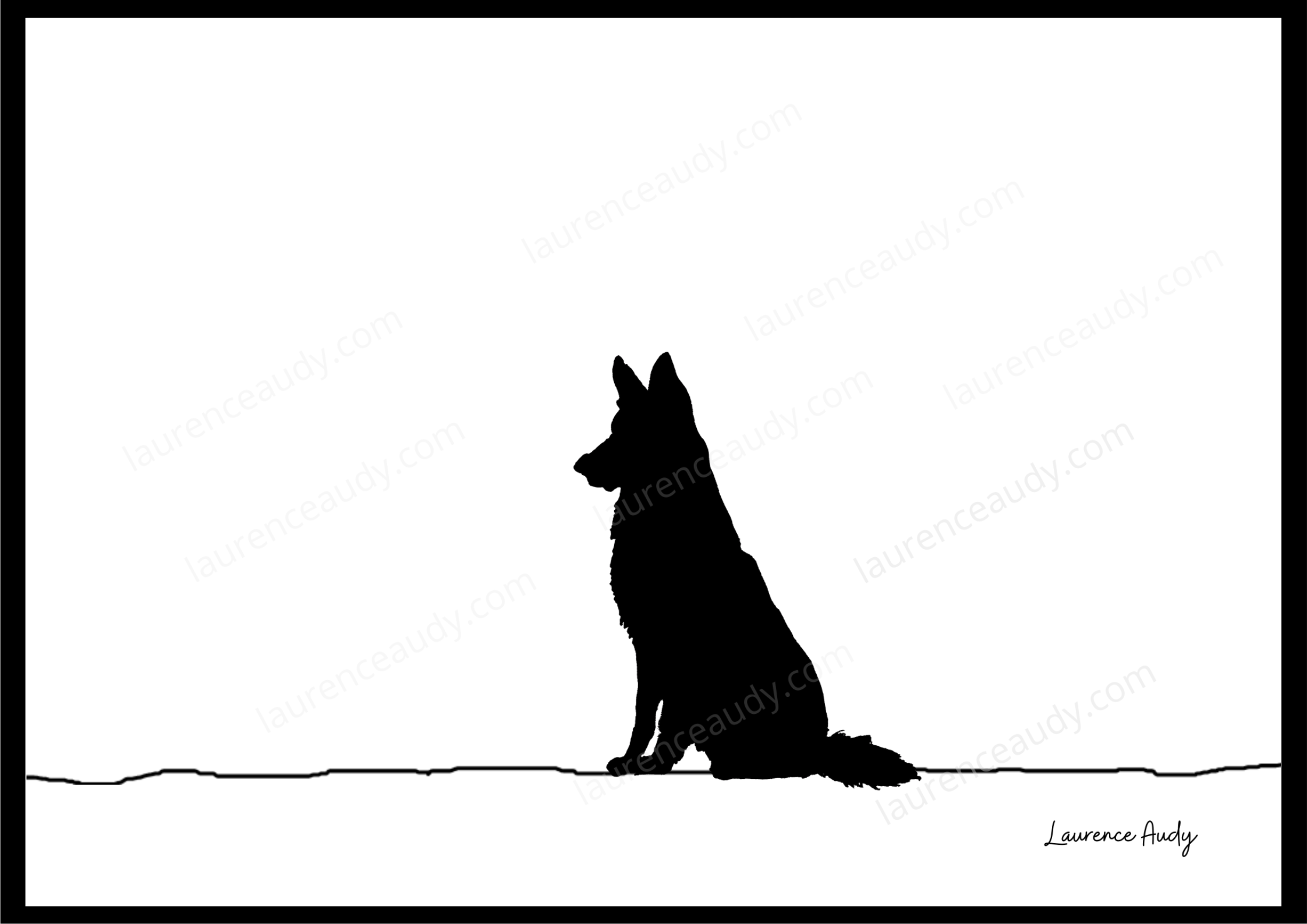 Affiche chien Berger Allemand 01 – Image 4