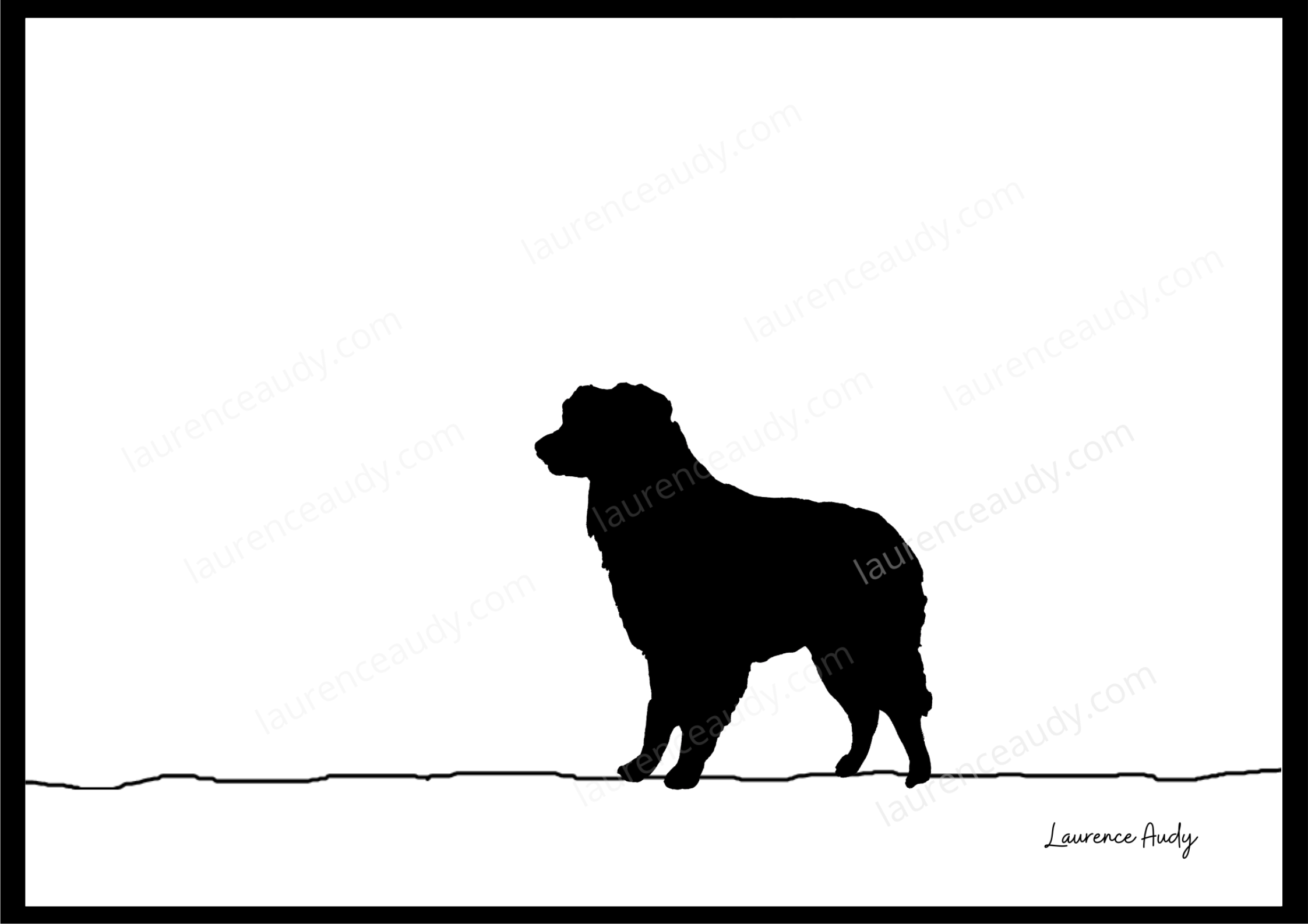Affiche chien Berger Australien 01 – Image 4
