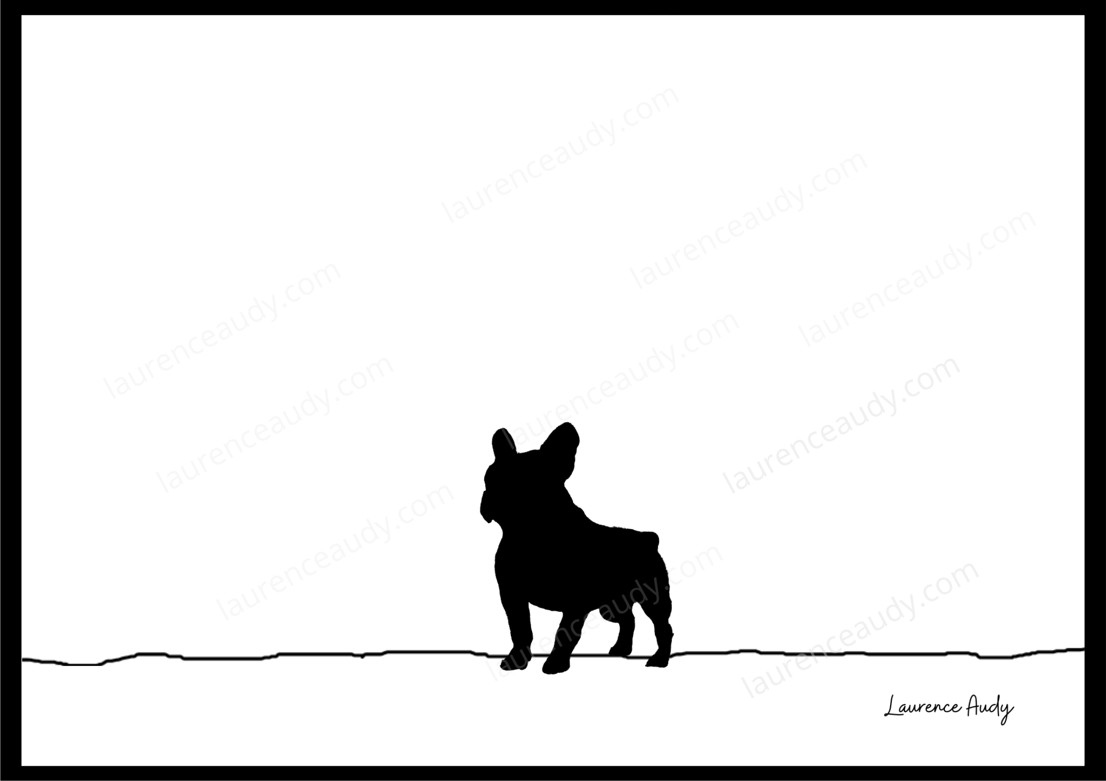 Affiche chien Bouledogue Français 01 – Image 4