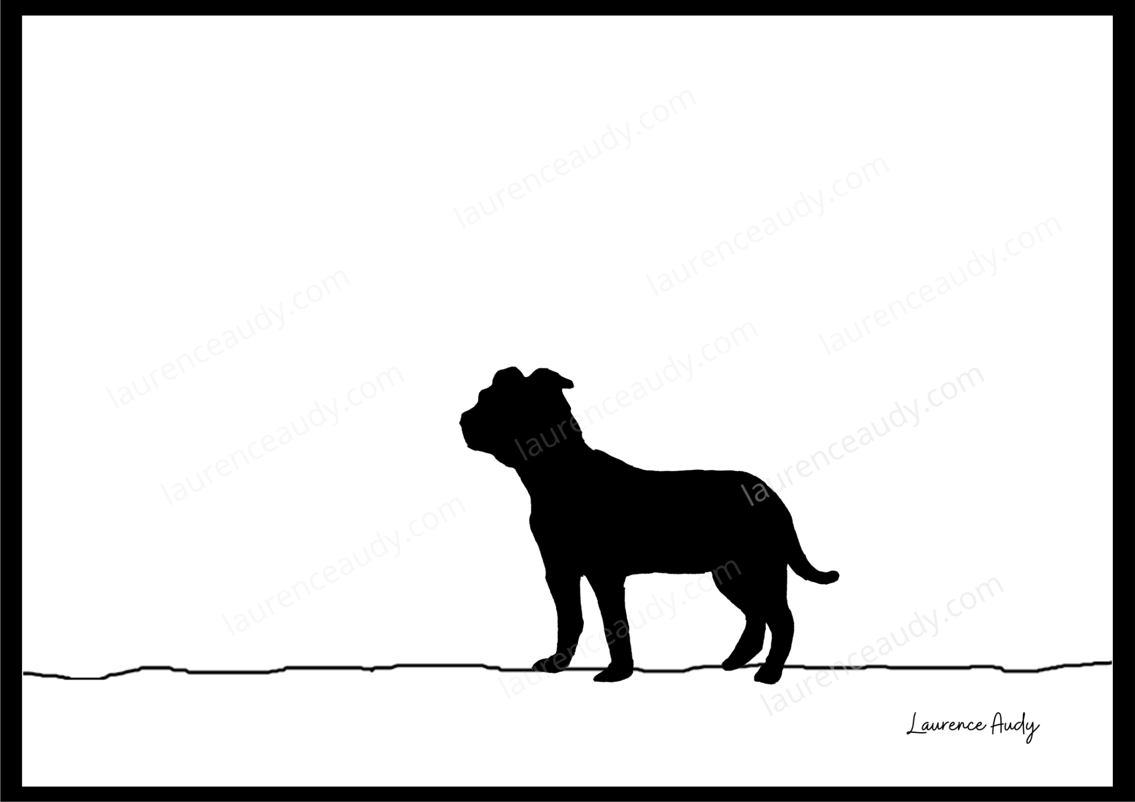 Affiche chien Staffordshire 01 – Image 4