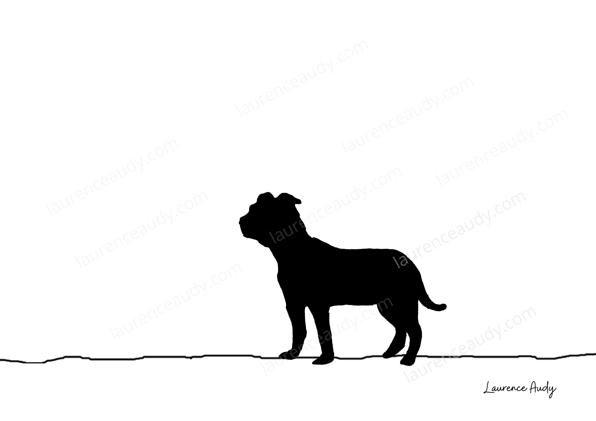 Affiche chien Staffordshire 01 – Image 3
