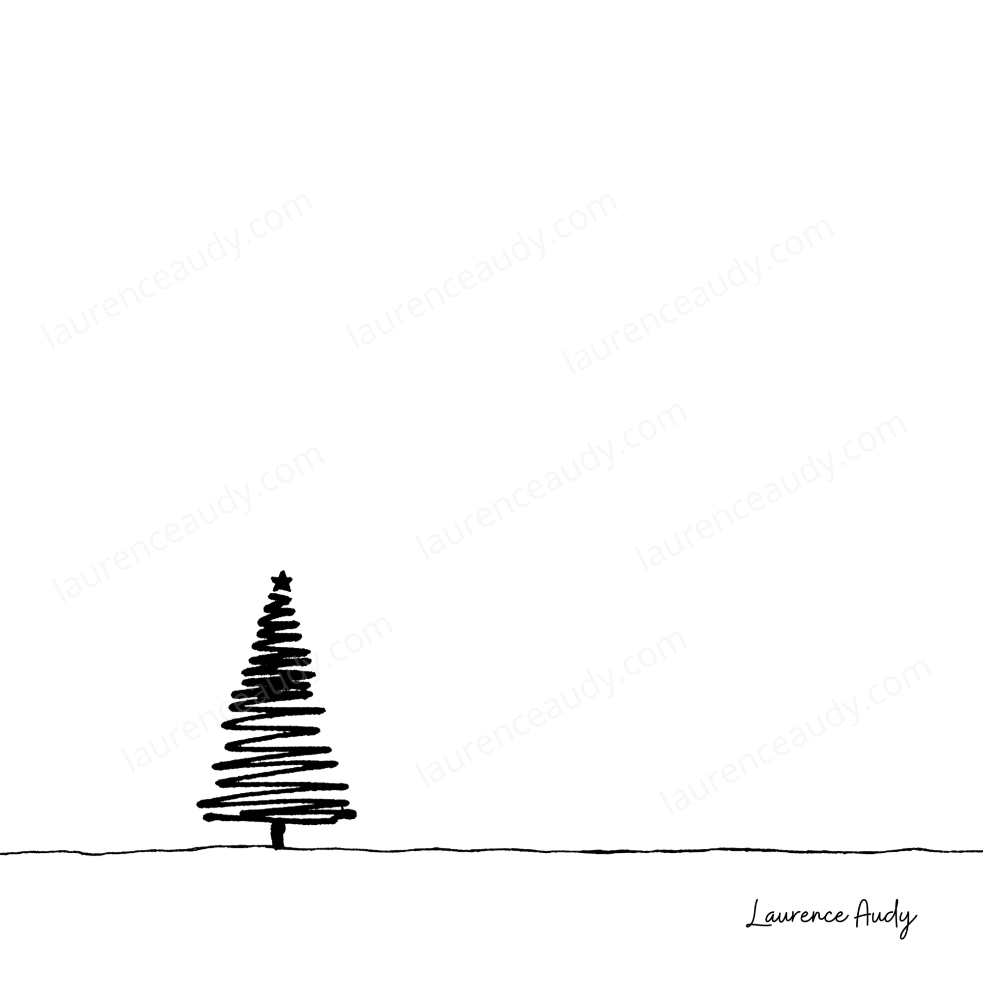 Dessin Noël sapin