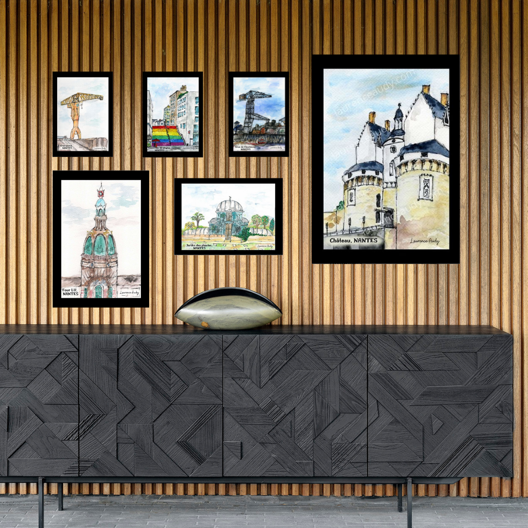 Affiche Tour LU à Nantes — aquarelle – Image 3