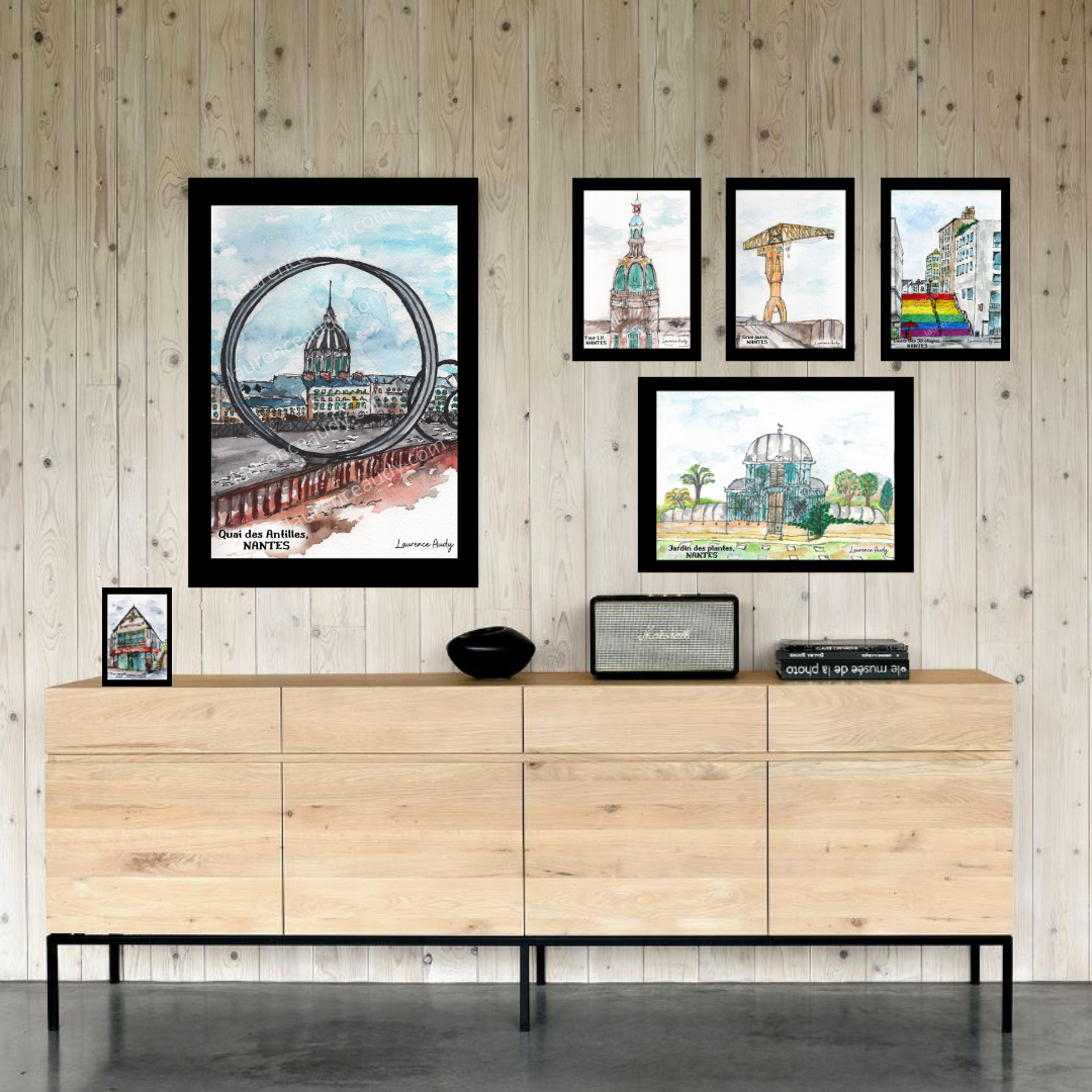 Affiche Tour LU à Nantes — aquarelle – Image 2