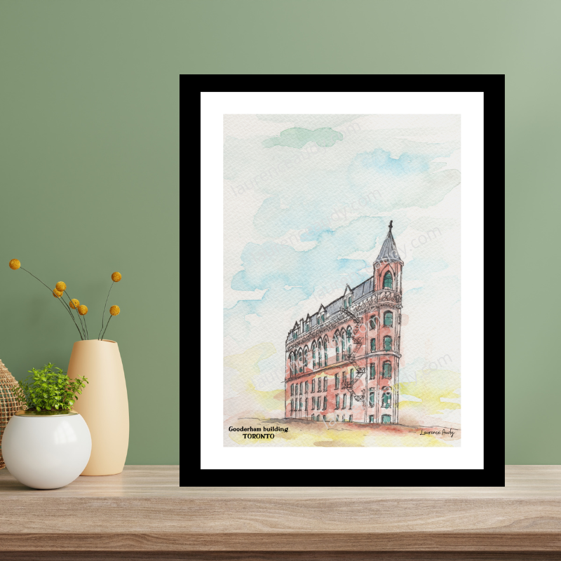 Affiche Gooderham building à Toronto — aquarelle – Image 4