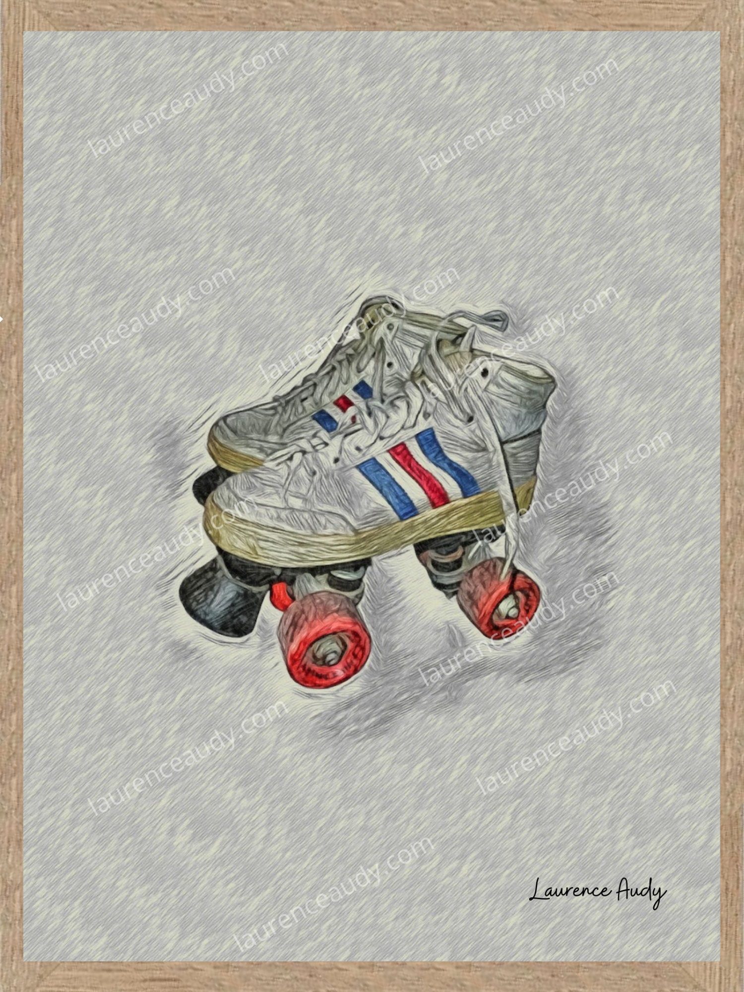 ROLLER FILIGRANE CADRE CHENE