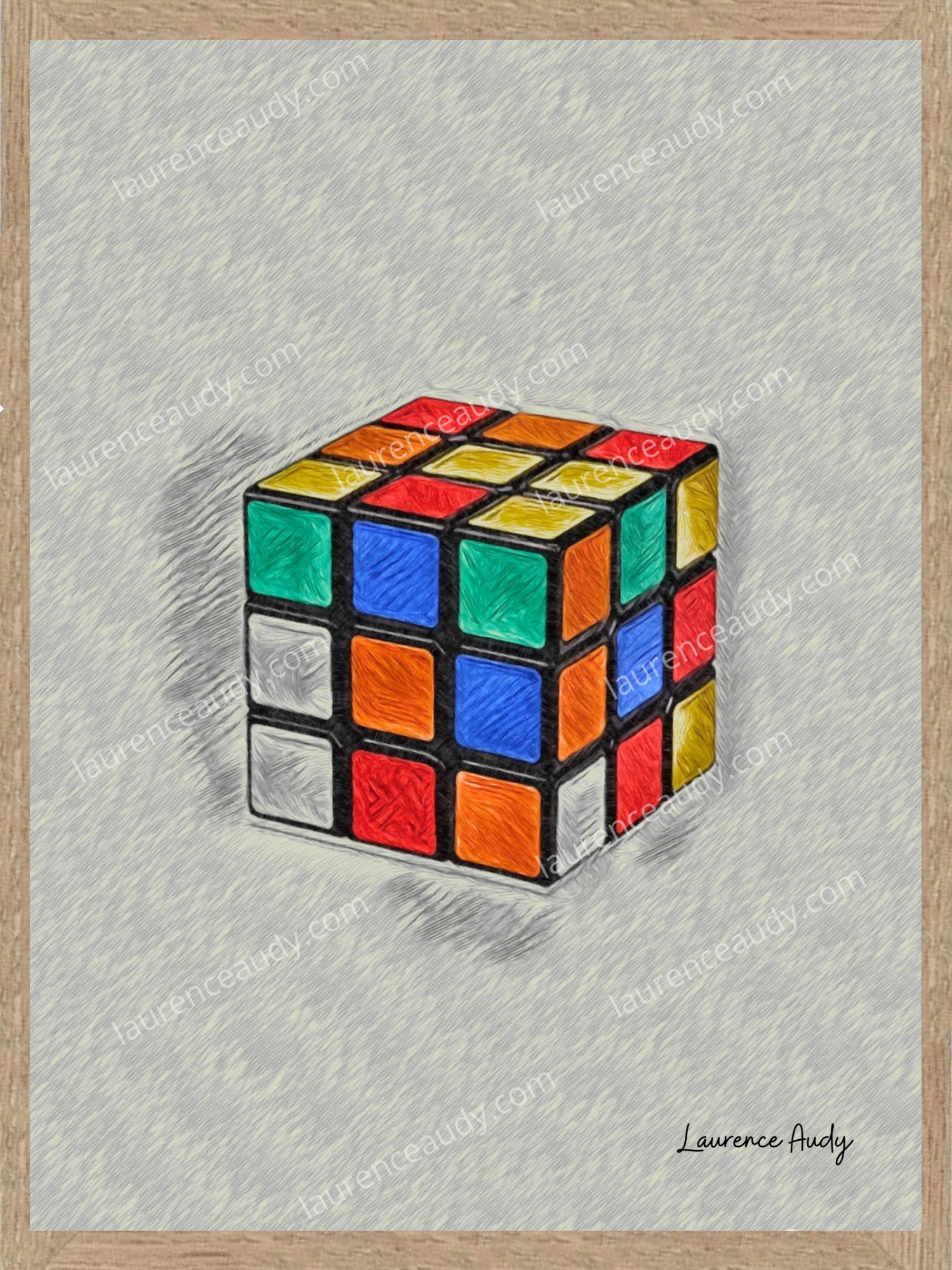 RUBIK'S FILIGRANE CADRE CHENE