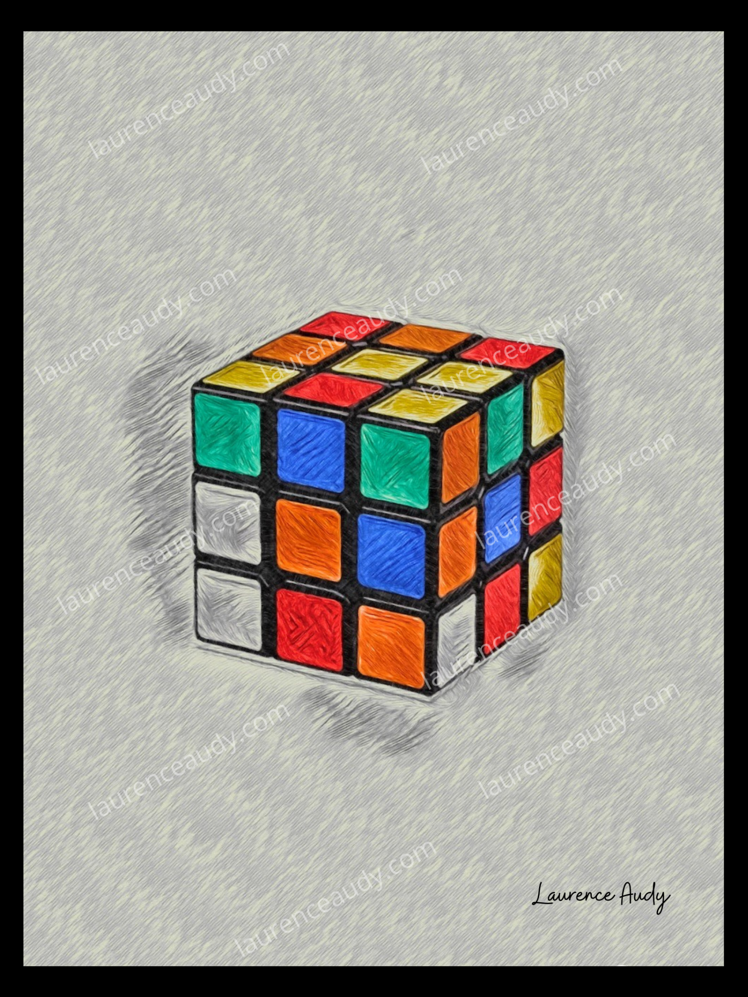 RUBIK'S FILIGRANE CADRE NOIR
