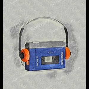 WALKMAN FILIGRANE CADRE NOIR
