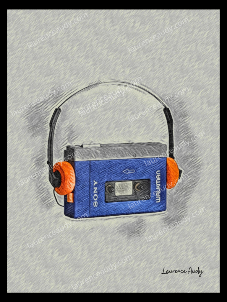 WALKMAN FILIGRANE CADRE NOIR