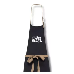 Tablier carbone avec drapeau breton blanc, illustration Laurence Audy