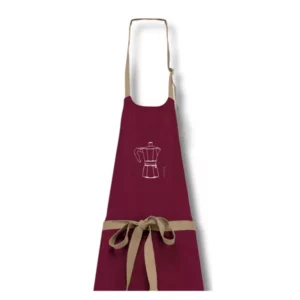 Tablier Cafetière italienne – Illustration minimaliste